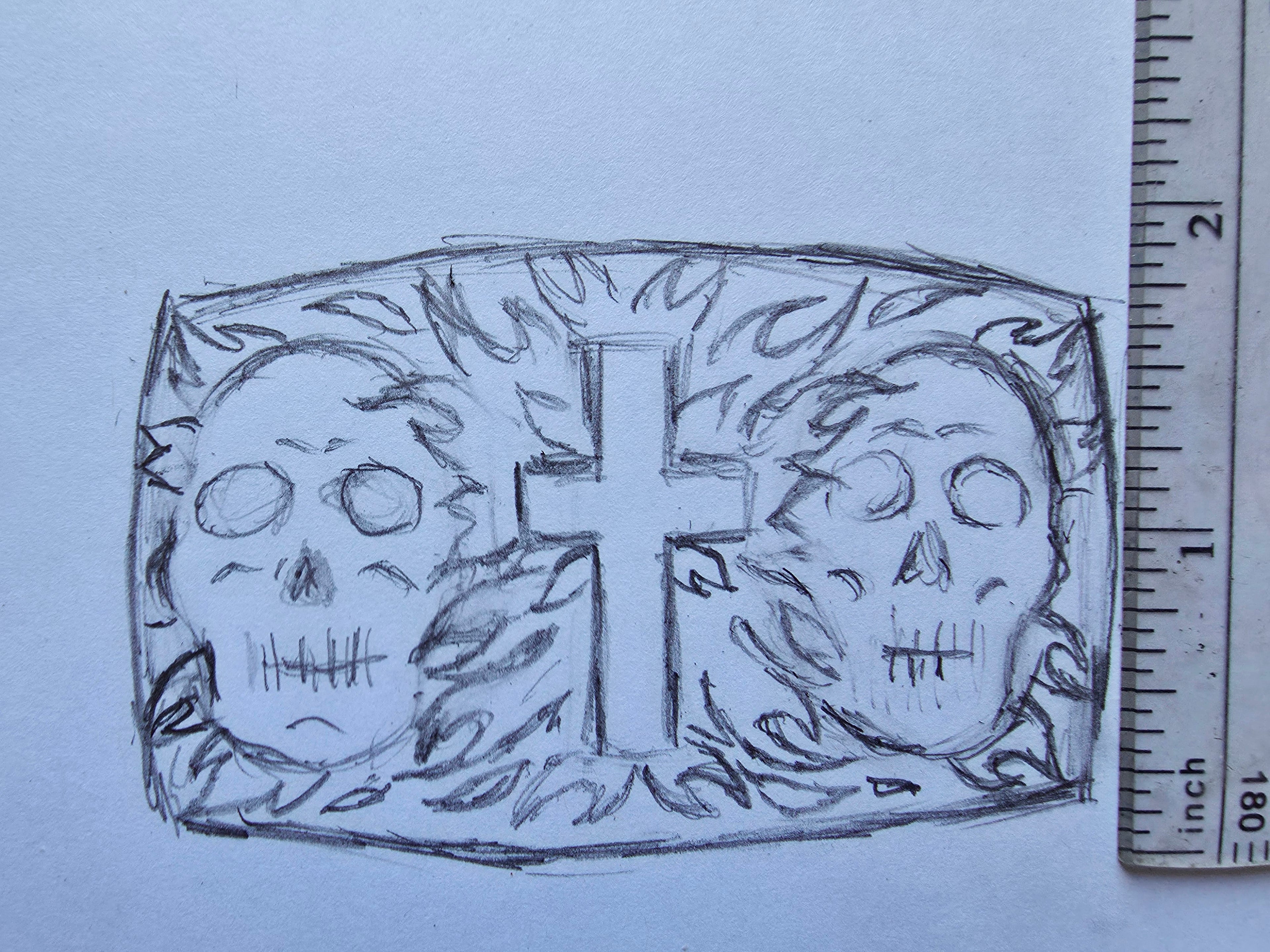 Custom silver and Lab diamond belt buckle