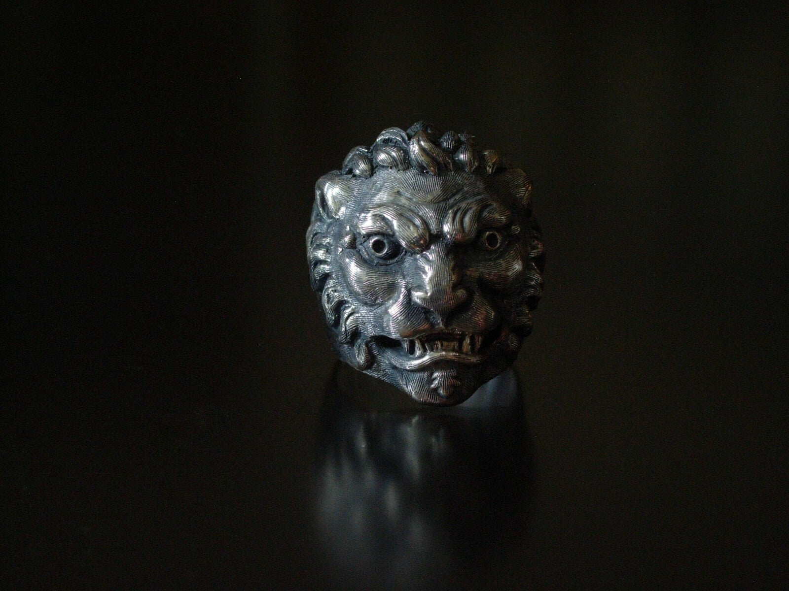 ENGRAVED LION RING SALE STERLING SILVER LION RING  CUSTOM LTD