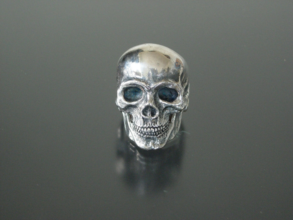  STERLING SILVER SKULL RING EXTRA LARGE SKULL RING HANDMADE 925 ANATOMICAL 