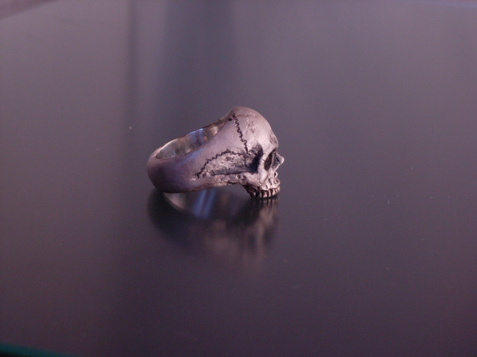  MENS STERLING SILVER SKULL RING! 925 HEAVY RING masonic handmade jewelry