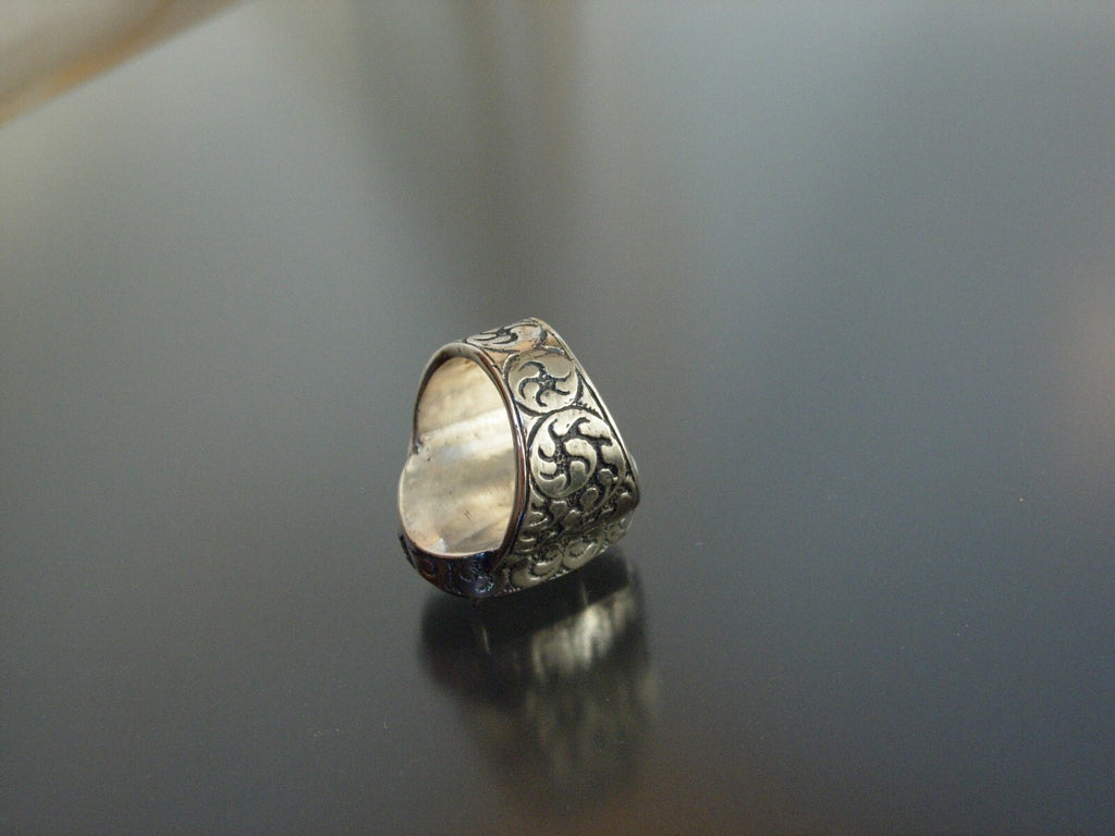 STERLING SILVER LABRADORITE SKULL RING EXTRA LARGE LABRADORITE RING  925