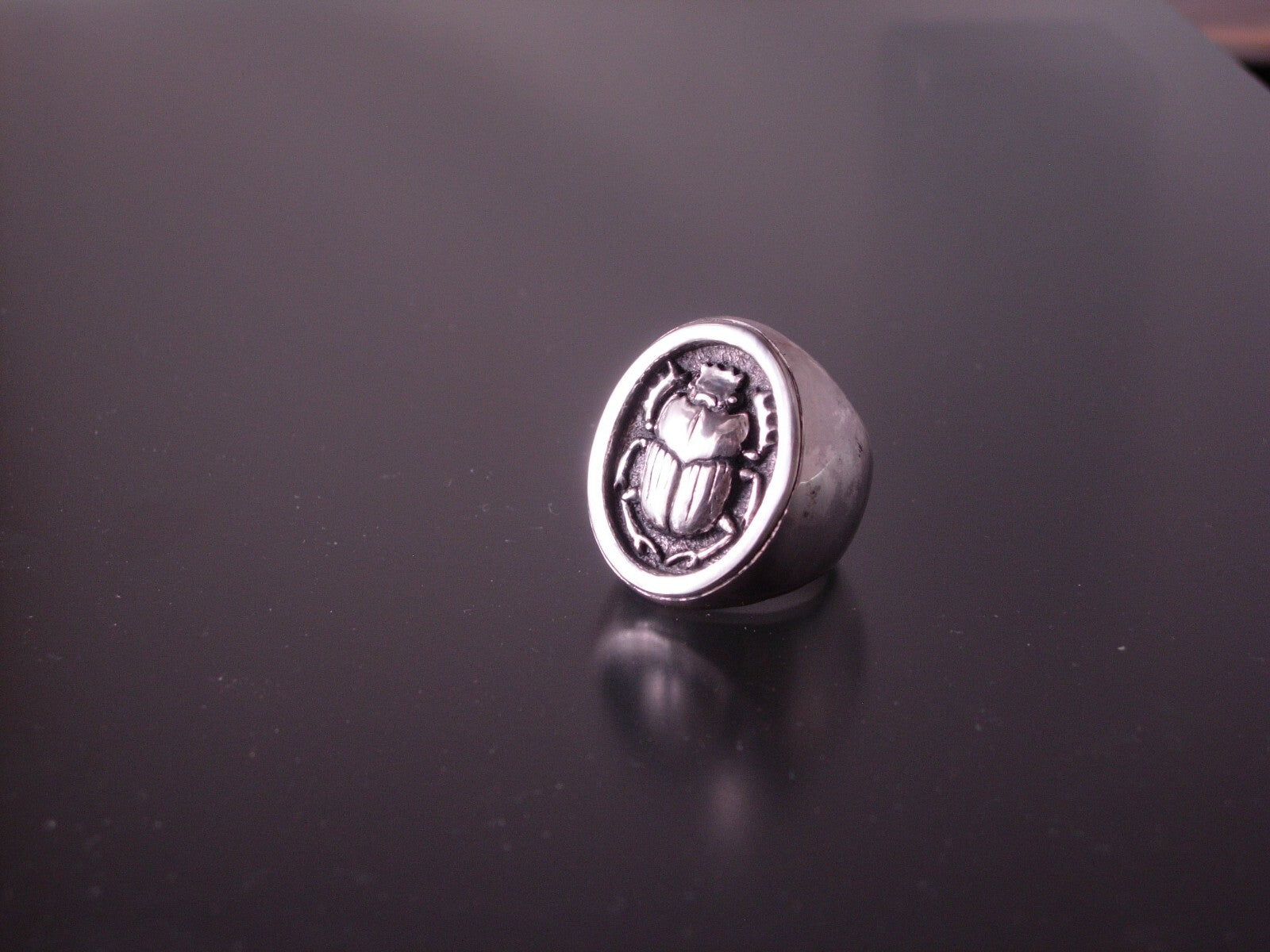 SCARAB RING SALE STERLING SILVER 925 EGYPTIAN RING  CUSTOM LTD