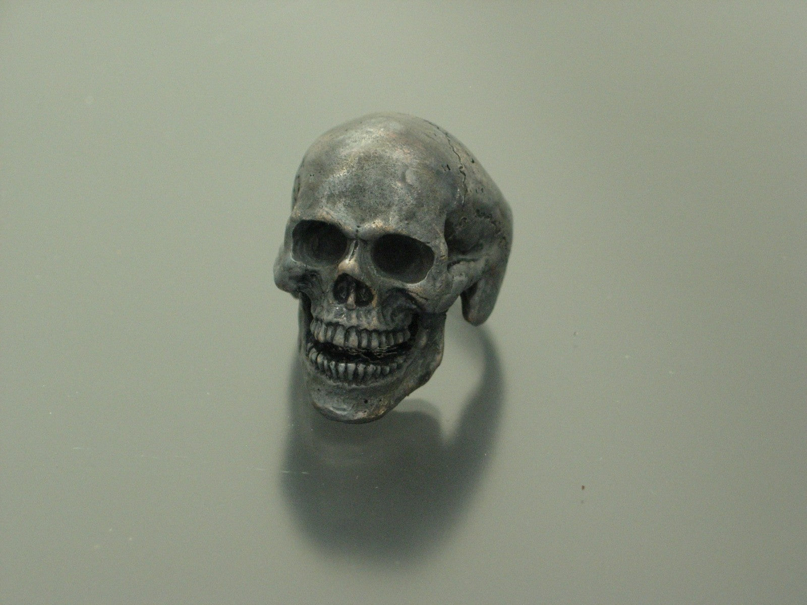 Sterling silver skull ring masonic jewelry 925 handmade USA handmade rings