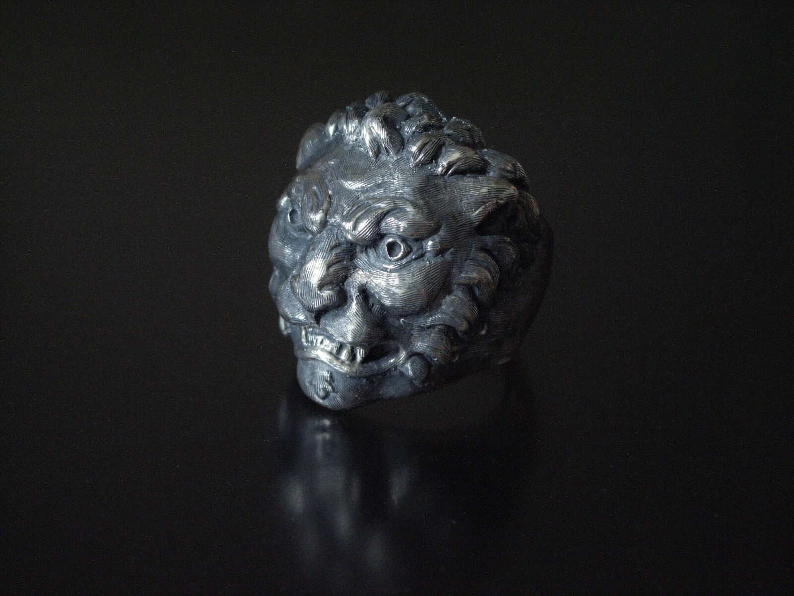 ENGRAVED LION RING SALE STERLING SILVER LION RING  CUSTOM LTD