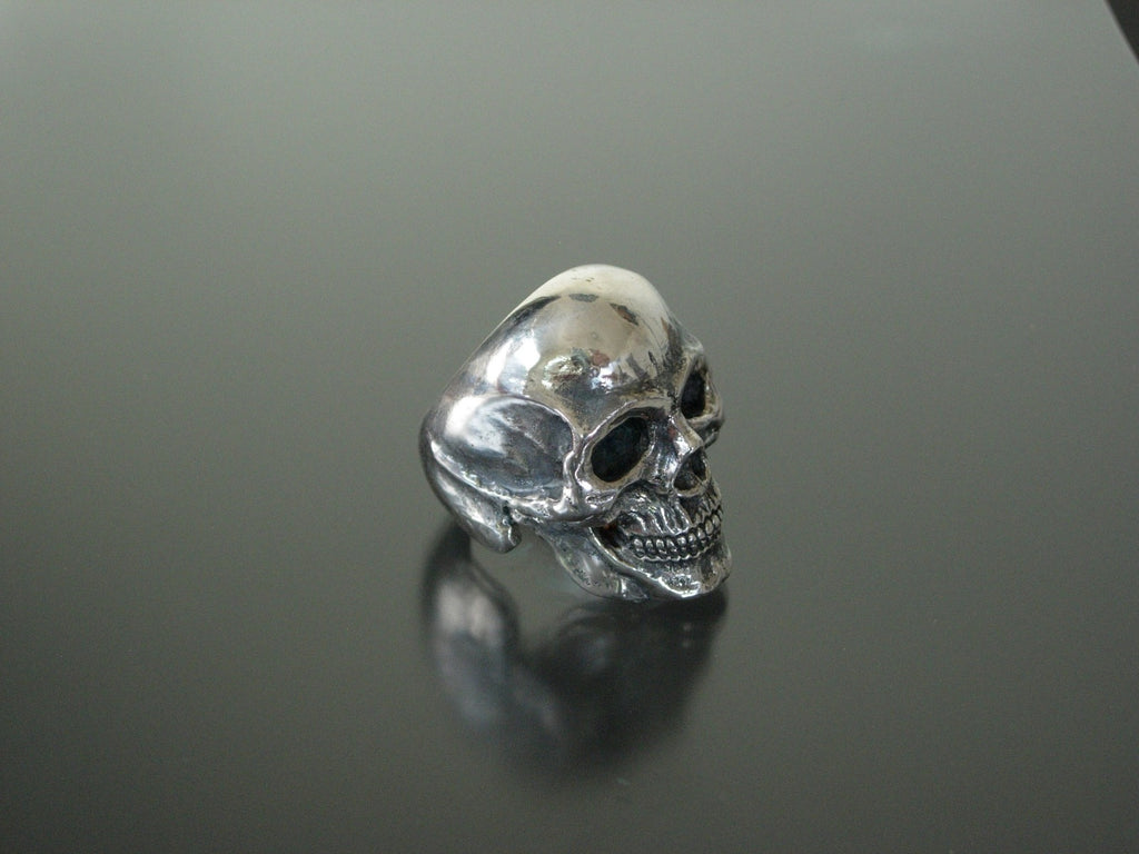  STERLING SILVER SKULL RING EXTRA LARGE SKULL RING HANDMADE 925 ANATOMICAL 