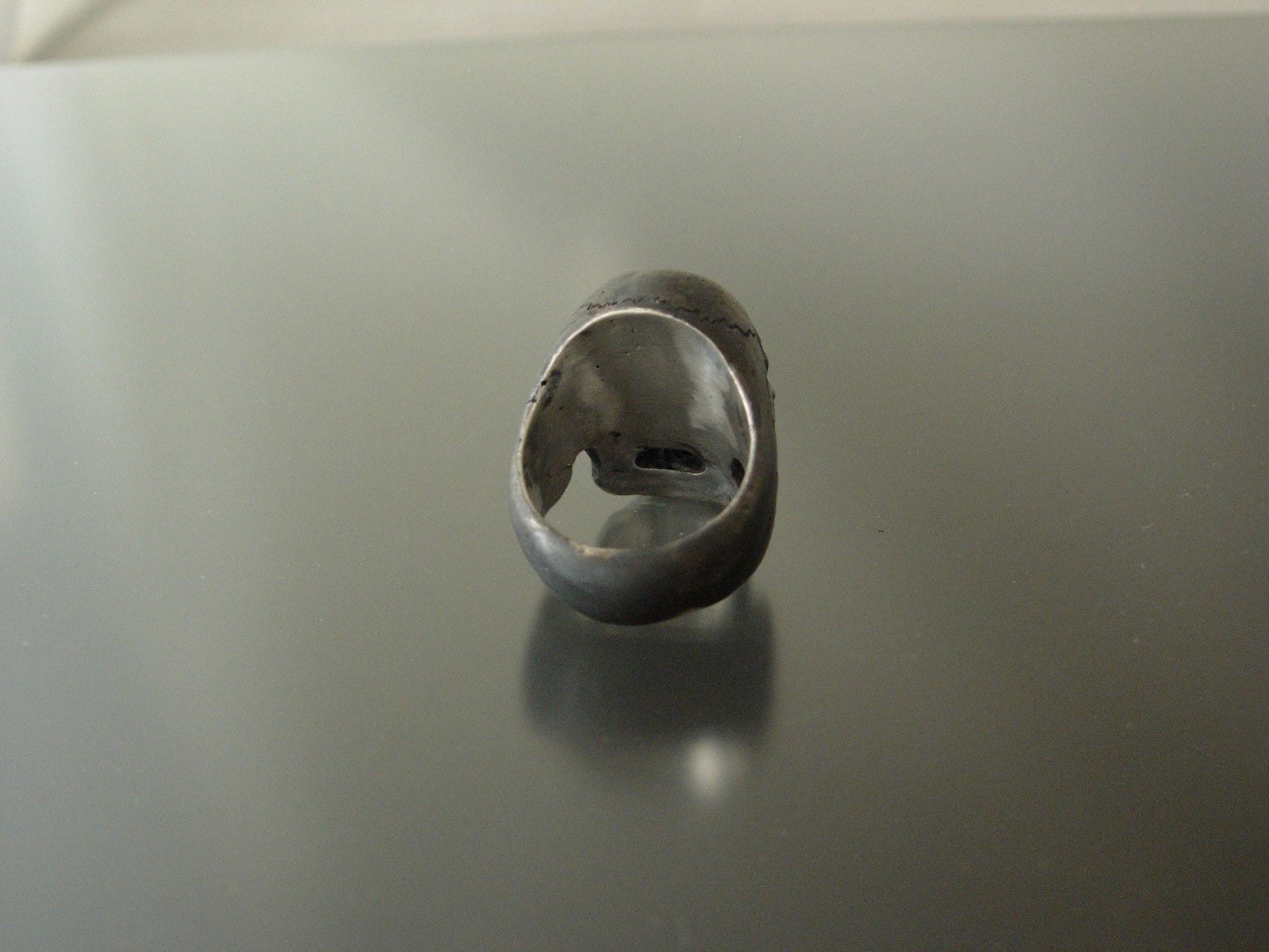 Sterling silver skull ring masonic jewelry 925 handmade USA handmade rings