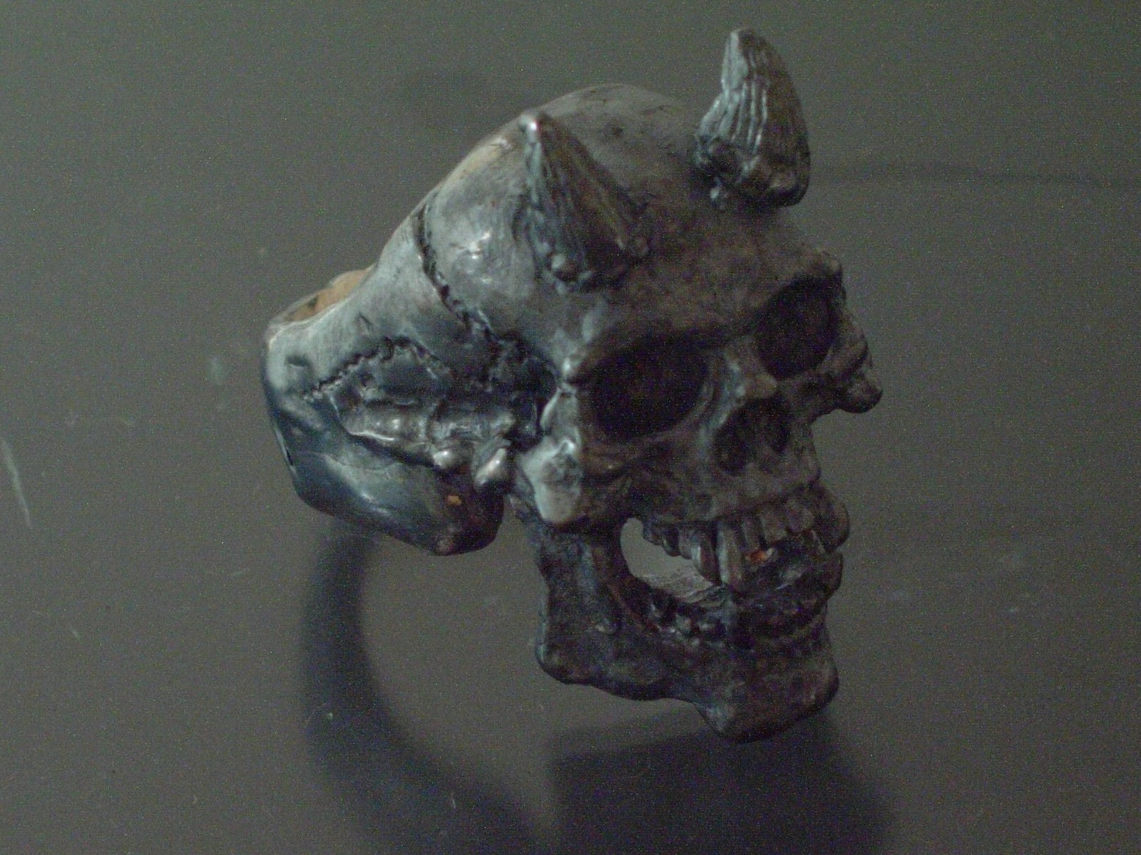 VAMPIRE RING SKULL RING 925.