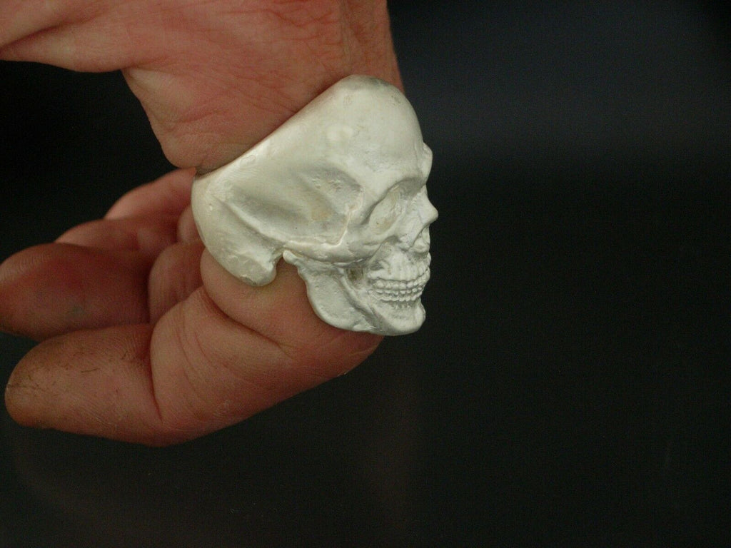  STERLING SILVER SKULL RING EXTRA LARGE SKULL RING HANDMADE 925 ANATOMICAL 