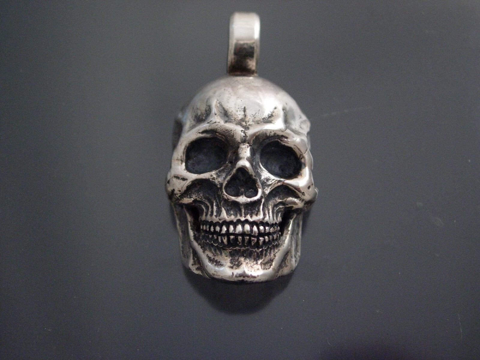 925 silver skull pendant