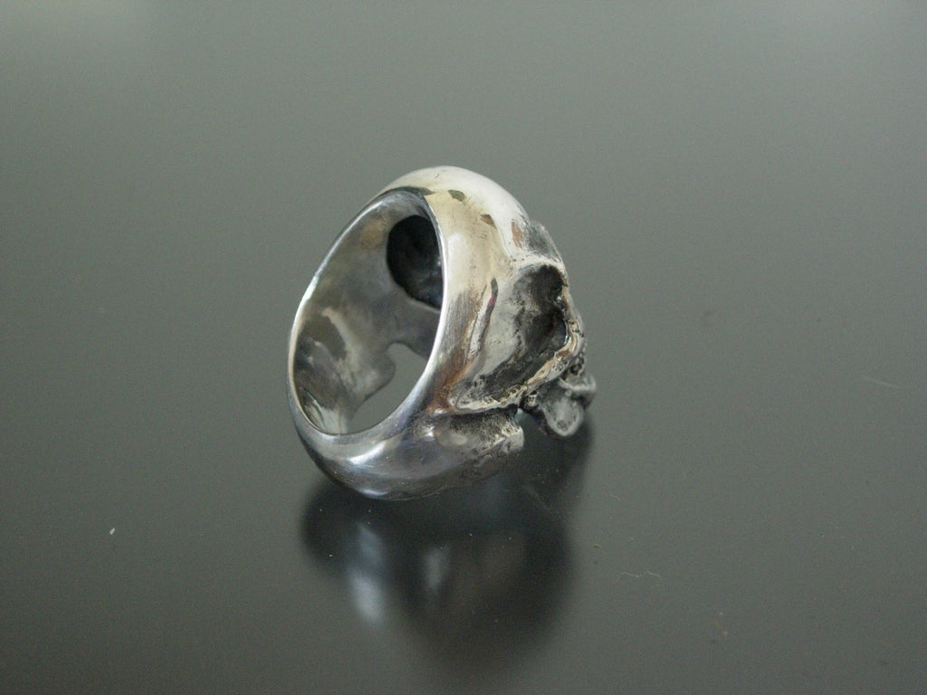  STERLING SILVER SKULL RING EXTRA LARGE SKULL RING HANDMADE 925 ANATOMICAL 