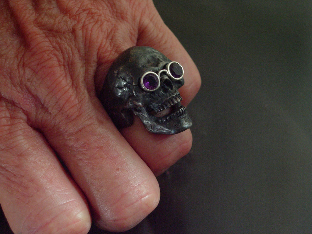 OZZY tribute skull ring